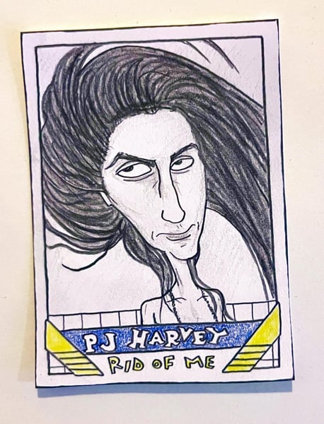 Image of Original pencil artwork—PJ Harvey