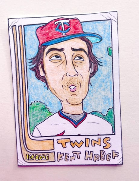 Image of Original pencil artwork—Kent Hrbek
