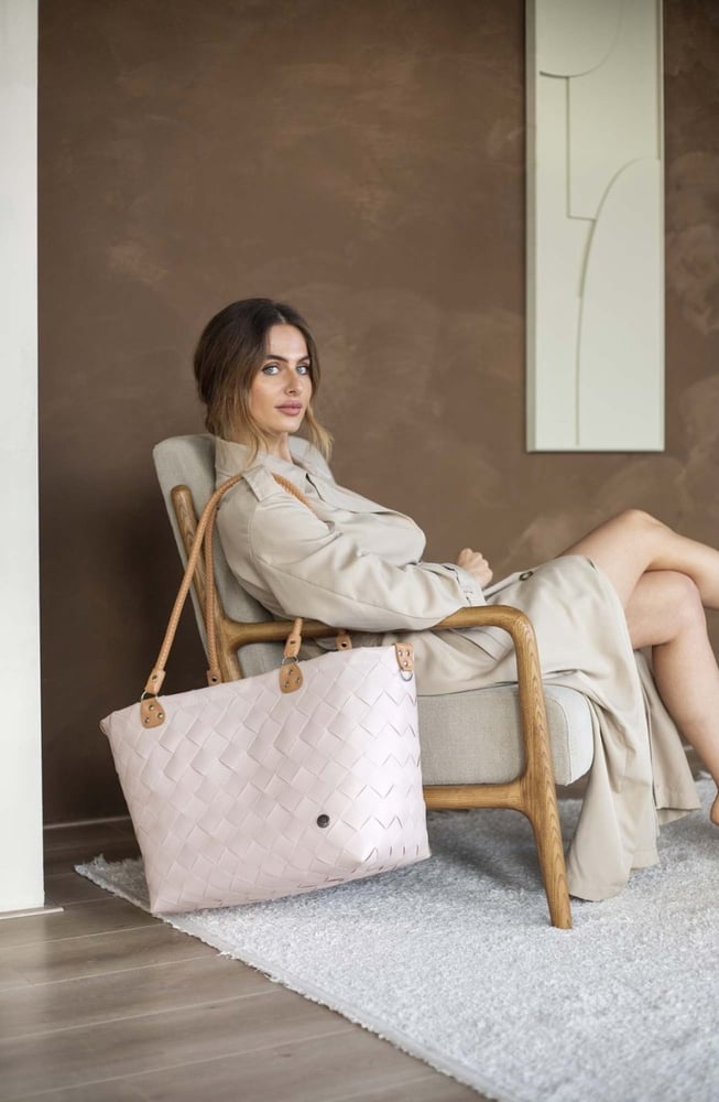 Image of Cabas XL Sainte Maxime Taupe ou Rose pâle
