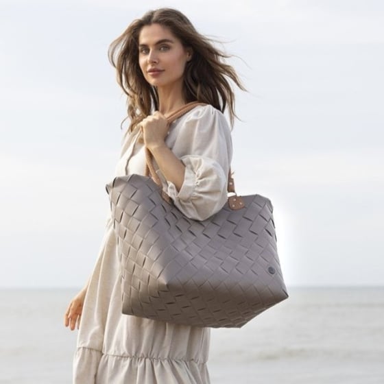 Image of Cabas XL Sainte Maxime Taupe ou Rose pâle