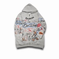 Image 1 of Make Art Not War Zip up 