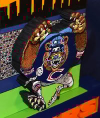 Image 6 of Chicago Bears Hand Crafted NFL 3D Wooden Diorama Cartooning Wall Décor