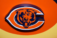 Image 7 of Chicago Bears Hand Crafted NFL 3D Wooden Diorama Cartooning Wall Décor
