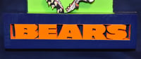 Image 9 of Chicago Bears Hand Crafted NFL 3D Wooden Diorama Cartooning Wall Décor