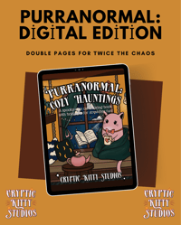 Image 2 of Purranormal: Cozy Hauntings – Digital Coloring Book (PDF)