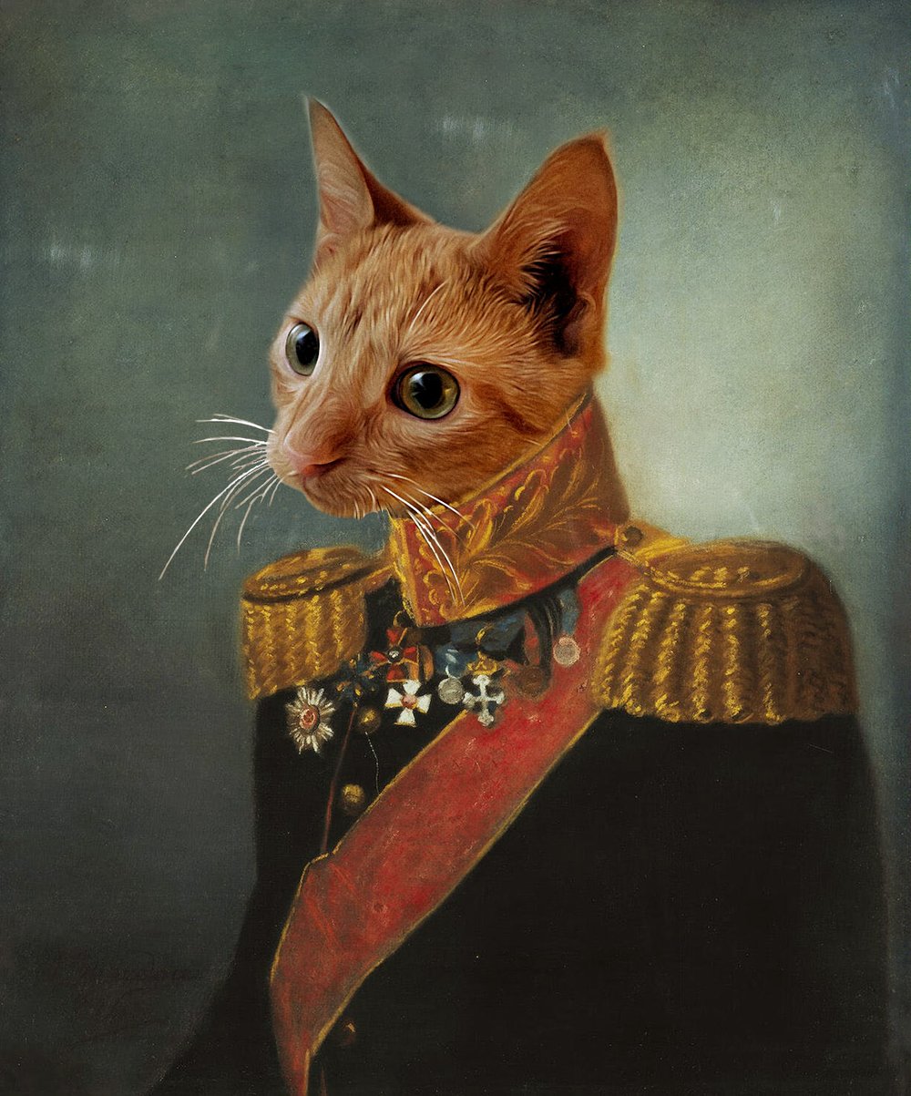 Image of 8x10 Personalized Renaissance Pet Portrait