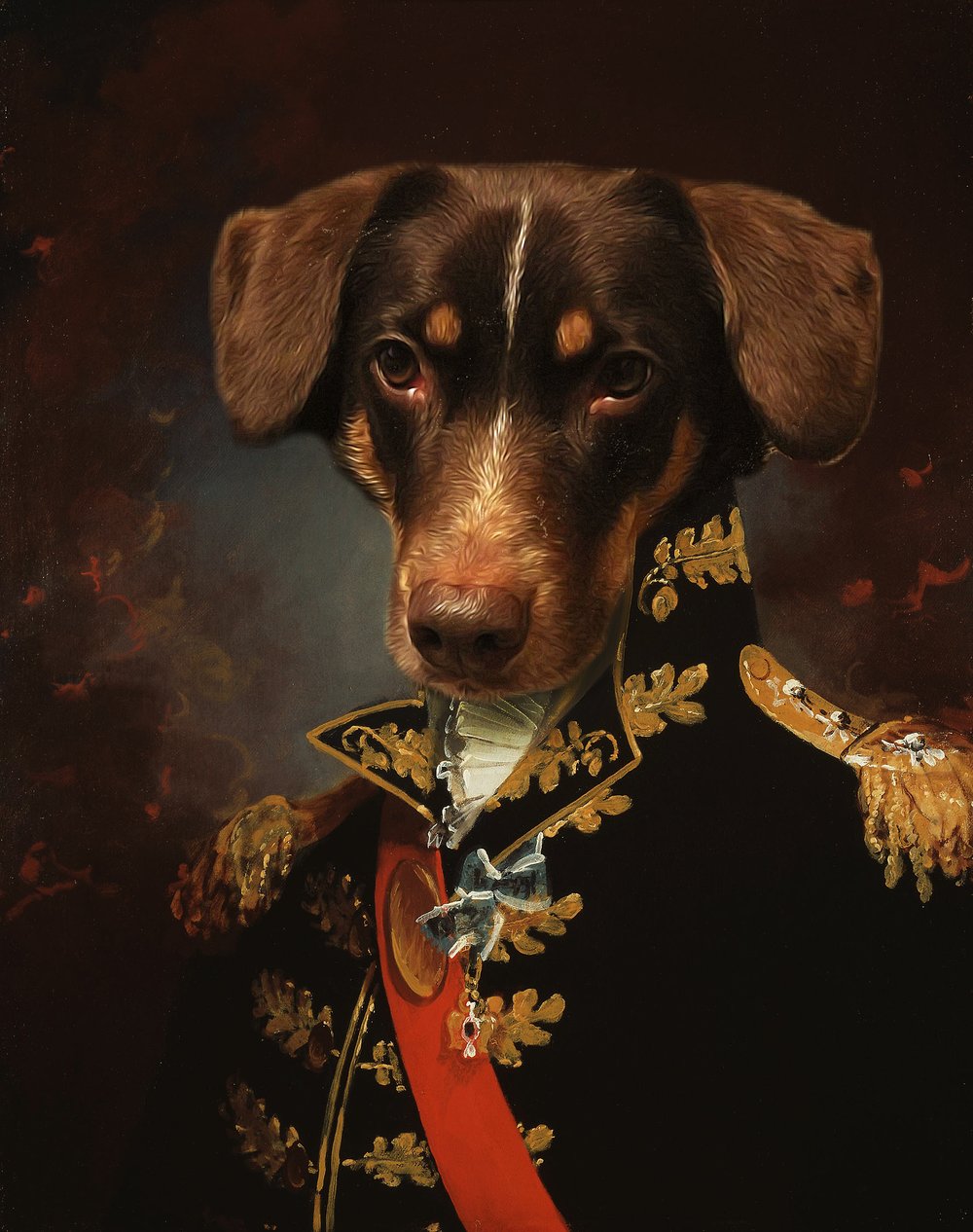 Image of 8x10 Personalized Renaissance Pet Portrait