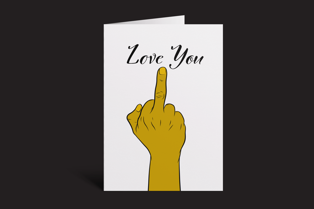 Image of Love You | 5x7 Folded Greeting Card