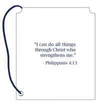 Image 2 of Brand white duffle bag (features bible verse)