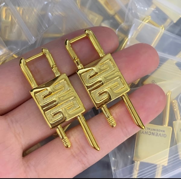 Image of GIVENCHY LOCK EARRINGS