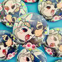 Image 2 of [ IN STOCK ] PERSONA 3-5 Mascot Duo Holo Buttons