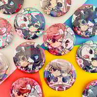 Image 1 of [ IN STOCK ] PERSONA 3-5 Mascot Duo Holo Buttons