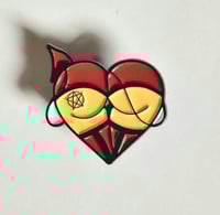 Image 1 of Devilish Booty With A Pentagram On It Enamel Pin