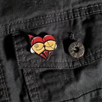 Image 4 of Devilish Booty With A Pentagram On It Enamel Pin