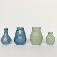 Green and Blue Mini Vases