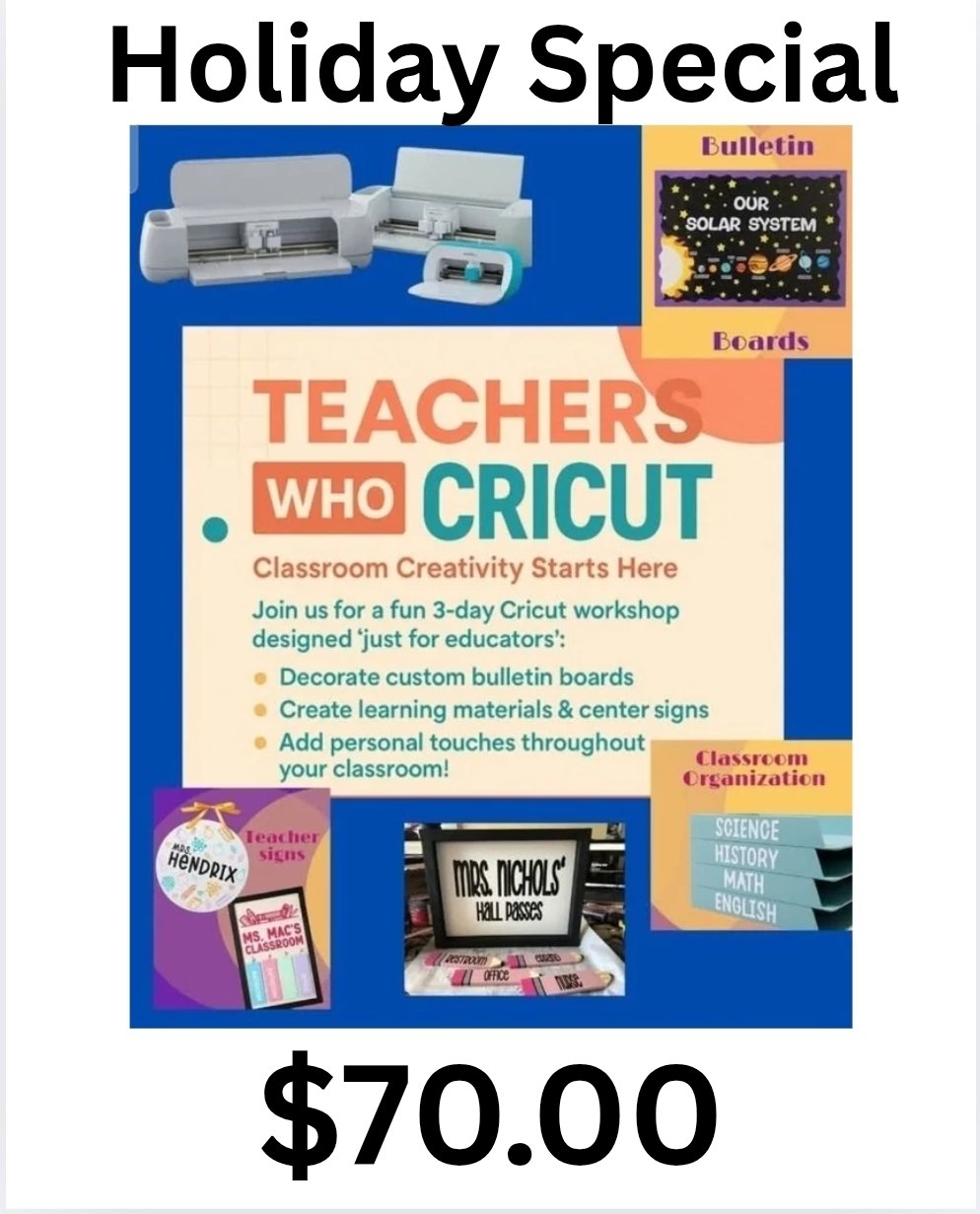 Image of Teachers who Cricut 