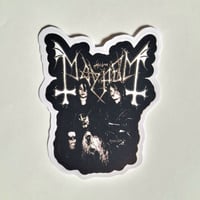 Image 1 of Mayhem Band Members Matte Vinyl Sticker