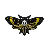 Image 1 of Yellow Death Moth Enamel Pin