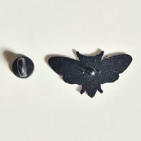 Image 3 of Yellow Death Moth Enamel Pin