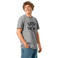 Image 4 of LOTG Arch Unisex Organic T-shirt - Heather Gray
