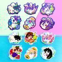 Image 1 of [ LAST CHANCE ] OMORI Animal Vinyl & Holo Stickers