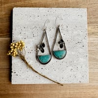 Image 1 of Turquoise succulent dangles 