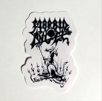 Image 1 of Morbid Angel Demon With Pitchfork Matte Vinyl Sticker