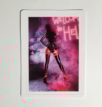 Image 1 of Elisanth Welcome To Hell Latex Suit #2 Matte Vinyl Sticker