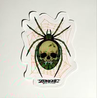 Image 1 of Zorlac Skateboards Brand Skull Spider Matte Vinyl Sticker