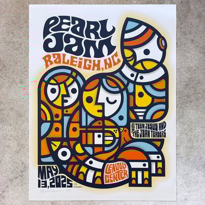Image of Pearl Jam Raleigh Show Edition Posters