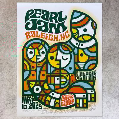 Image of Pearl Jam Raleigh Artist Edition Posters