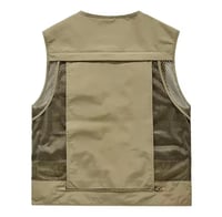 Image 2 of Multi-Pocket Outdoor Fly Fishing Vest (SMALL)