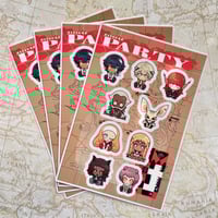 [ IN STOCK ] METAPHOR Lil Buddies Clear Sticker Sheet