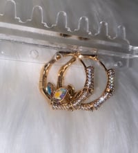 Image 3 of Crystal Ice hoops 