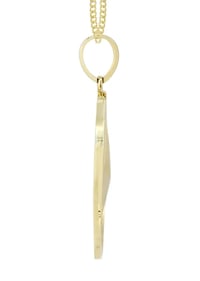 Image 5 of 10K Yellow Gold Circle Diamond Necklace Diamond Necklace | 0.51 Carats