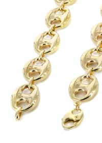 Image 3 of Semi Solid Puff Chain 14K Gold