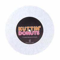 Image 2 of Dr Suzuki Kuttin' Donuts 7" Vinyl Record Slipmat (single, white)
