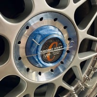 Image 1 of Steady Works - Translucent Blue Racing Hart C1 style replacement caps, set of 4
