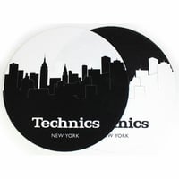 Image 1 of Slipmat Factory Technics New York Skyline 12" Vinyl Record Slipmats (black / white, pair)