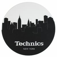 Image 2 of Slipmat Factory Technics New York Skyline 12" Vinyl Record Slipmats (black / white, pair)