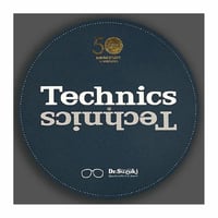 Dr Suzuki vs Technics 50th Anniversary 12" Vinyl Record Slipmats (pair, blue limited edition)