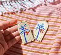 Image 4 of Palm Statement Dangles - Ivory