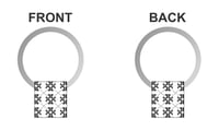 Image 2 of Brand 4'js Initials "Woman's keyring"