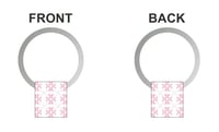 Image 3 of Brand 4'js Initials "Woman's keyring"