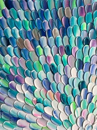 Image 2 of 'Azure pacific' - 76x76cm