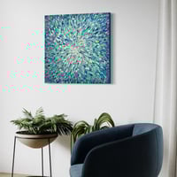 Image 4 of 'Azure pacific' - 76x76cm