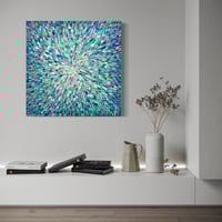 Image 5 of 'Azure pacific' - 76x76cm