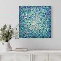 Image 9 of 'Azure pacific' - 76x76cm