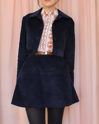 Image 9 of Cropped Phuncle Jacket - Navy