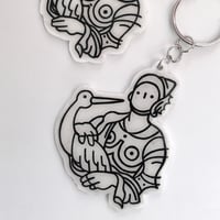 Porte-clés "Chevalier à l'oiseau"